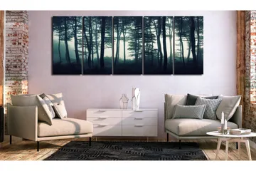 Tavla Dark Forest 5 Parts Narrow 225x90 - Artgeist sp. z o. o. - Inredning - Tavlor & konst - Canvastavlor