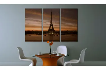 Tavla Eiffel Tower At Dusk 120x80 - Artgeist sp. z o. o. - Inredning - Tavlor & konst - Canvastavlor