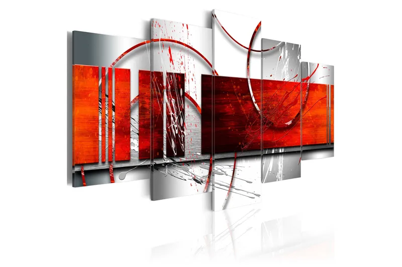 Tavla Emphasis Red Theme 200x100, Artgeist sp. z o. o.