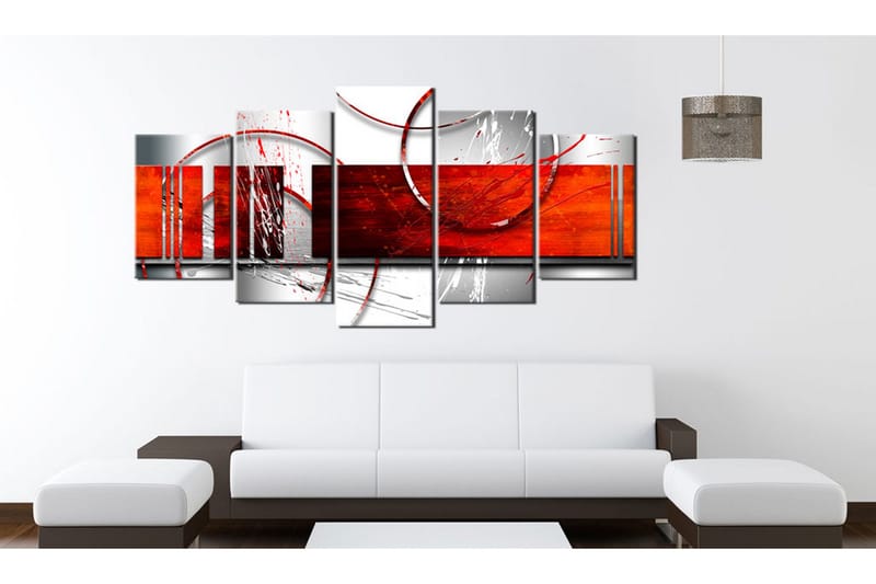 Tavla Emphasis Red Theme 200x100 - Artgeist sp. z o. o. - Inredning - Tavlor & konst - Canvastavlor