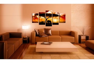 Tavla Flock Fåglar Över Savannen 100x50 - Artgeist sp. z o. o. - Inredning - Tavlor & konst - Canvastavlor