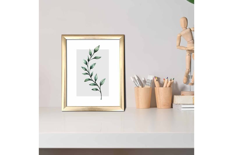 Tavla Floral med Ram Flerfärgad - 23,5x28,5 cm - Inredning - Tavlor & konst