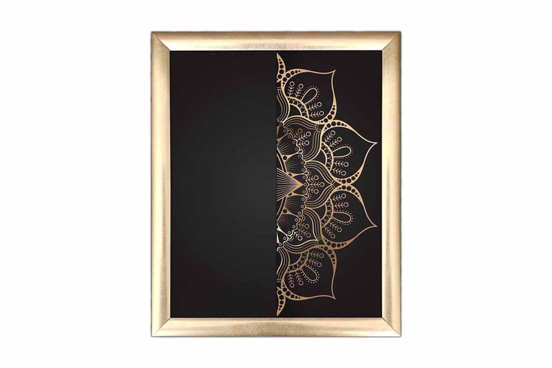 Tavla Floral med Ram Flerfärgad, 23,5x28,5 cm