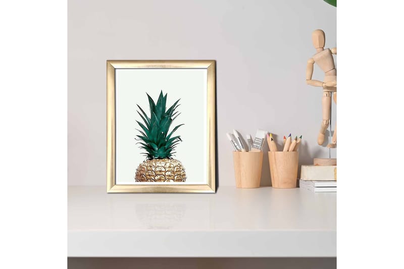 Tavla Floral med Ram Flerfärgad - 23,5x28,5 cm - Inredning - Tavlor & konst