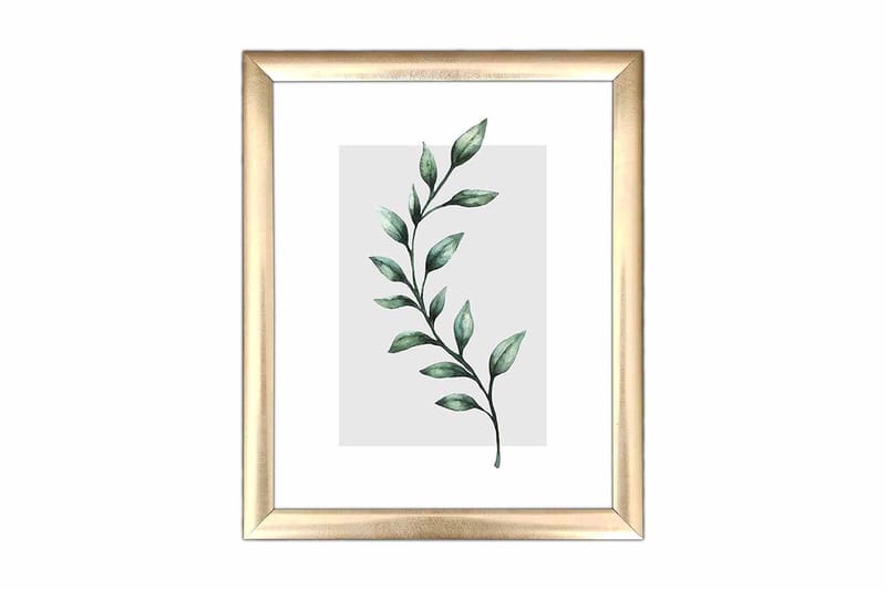 Tavla Floral med Ram Flerfärgad - 23,5x28,5 cm - Inredning - Tavlor & konst