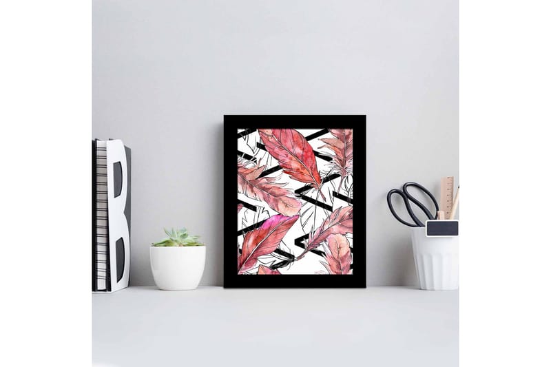 Tavla Floral med Ram Flerfärgad - 23,5x28,5 cm - Inredning - Tavlor & konst