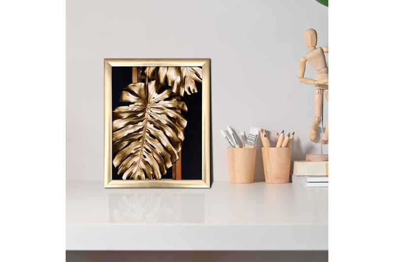 Tavla Floral med Ram Flerfärgad - 23,5x28,5 cm - Inredning - Tavlor & konst