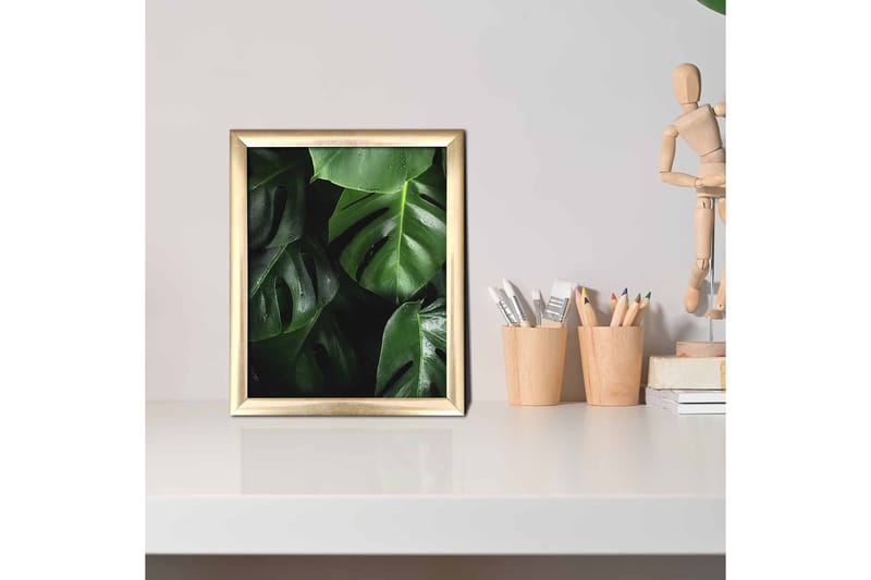 Tavla Floral med Ram Flerfärgad - 23,5x28,5 cm - Inredning - Tavlor & konst