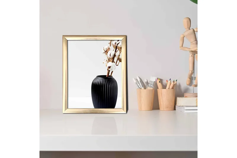 Tavla Floral med Ram Flerfärgad - 23,5x28,5 cm - Inredning - Tavlor & konst