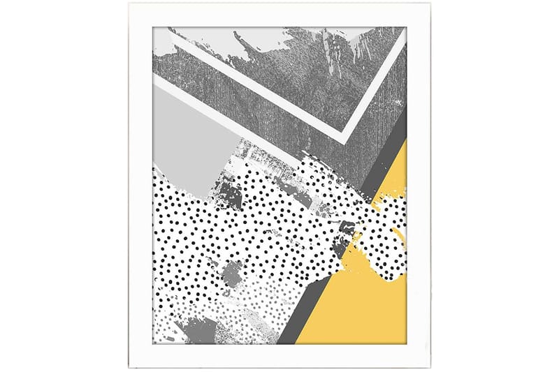 Tavla Geometric med Ram Flerfärgad - 23,5x28,5 cm - Inredning - Tavlor & konst