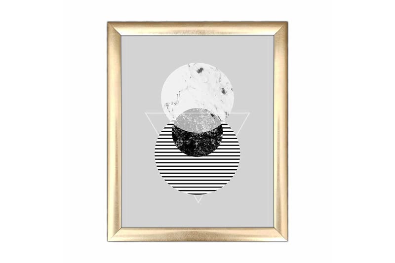 Tavla Geometrical med Ram Flerfärgad - 23,5x28,5 cm - Inredning - Tavlor & konst