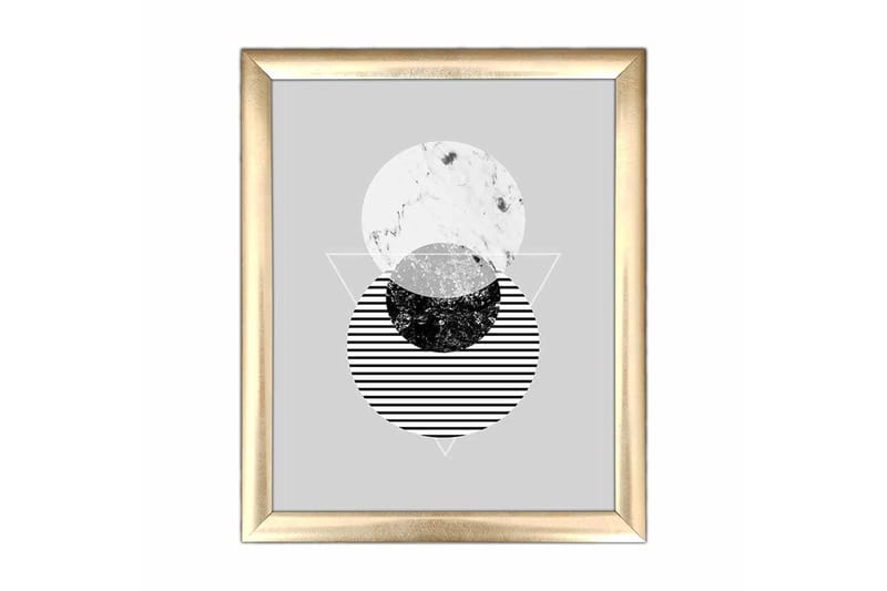 Tavla Geometrical med Ram Flerfärgad, 23,5x28,5 cm