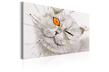 Tavla Grey Cat 90x60 - Artgeist sp. z o. o. - Inredning - Tavlor & konst - Canvastavlor