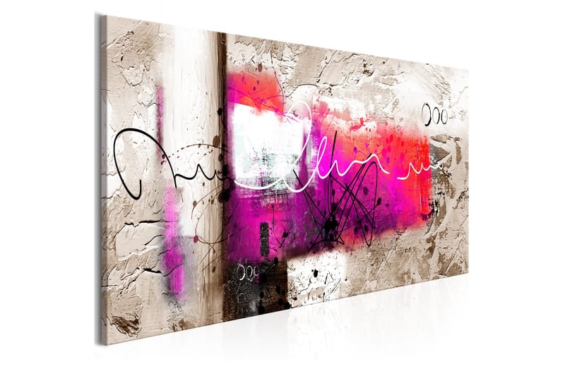 Tavla Hammer 1 Part Pink Narrow 135x45, Artgeist sp. z o. o.