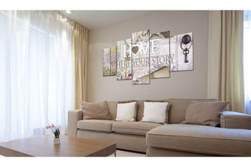 Tavla Home 200x100 - Artgeist sp. z o. o. - Inredning - Tavlor & konst - Canvastavlor