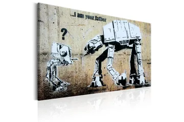 Tavla I Am Your Father by Banksy 90x60 - Artgeist sp. z o. o. - Inredning - Tavlor & konst - Canvastavlor