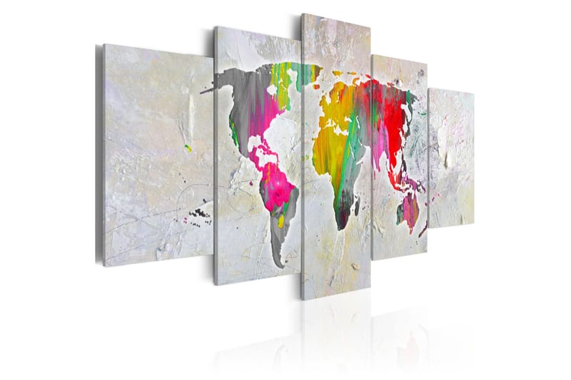 Tavla Illustration Of The World 100x50 - Artgeist sp. z o. o. - Inredning - Tavlor & konst - Canvastavlor