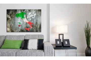 Tavla Konstnärlig Karta Över Italien 60x40 - Artgeist sp. z o. o. - Inredning - Tavlor & konst - Canvastavlor