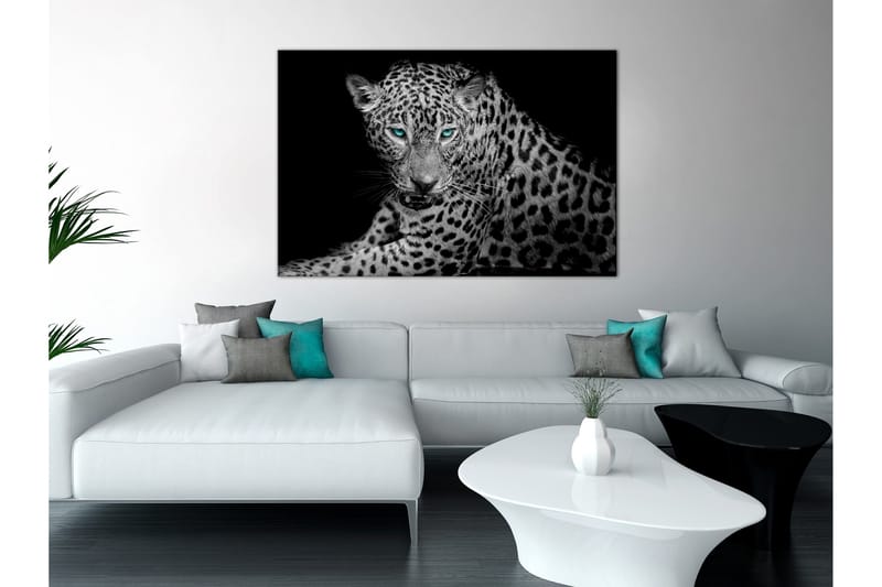 Tavla Leopard Portrait (1 Part) Wide 120x80, Artgeist sp. z o. o.