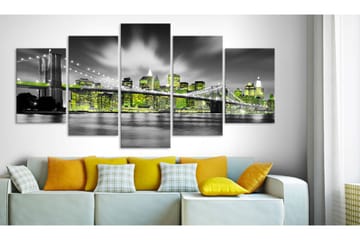 Tavla Lime Soul Of New York 200x100 - Artgeist sp. z o. o. - Inredning - Tavlor & konst - Canvastavlor