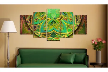 Tavla Mandala Green Energy 100x50 - Artgeist sp. z o. o. - Inredning - Tavlor & konst - Canvastavlor