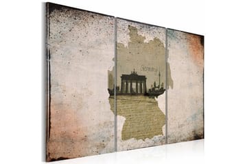 Tavla map: Germany, Brandenburg Gate karta 120x80 - Artgeist sp. z o. o. - Inredning - Tavlor & konst - Canvastavlor