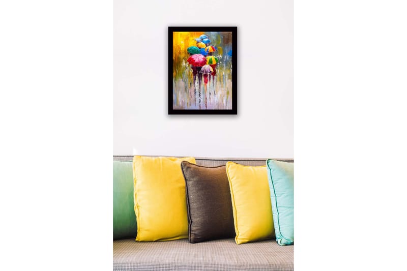 Tavla med Ram Flerfärgad - 41x56 cm - Inredning - Tavlor & konst
