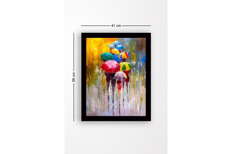 Tavla med Ram Flerfärgad - 41x56 cm - Inredning - Tavlor & konst