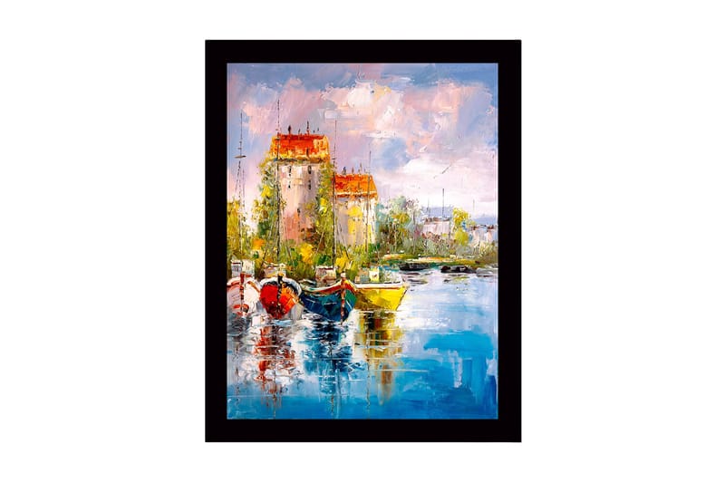 Tavla med Ram Flerfärgad - 41x56 cm - Inredning - Tavlor & konst