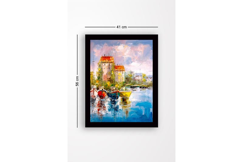 Tavla med Ram Flerfärgad - 41x56 cm - Inredning - Tavlor & konst