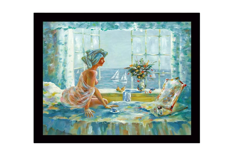 Tavla med Ram Flerfärgad - 41x56 cm - Inredning - Tavlor & konst