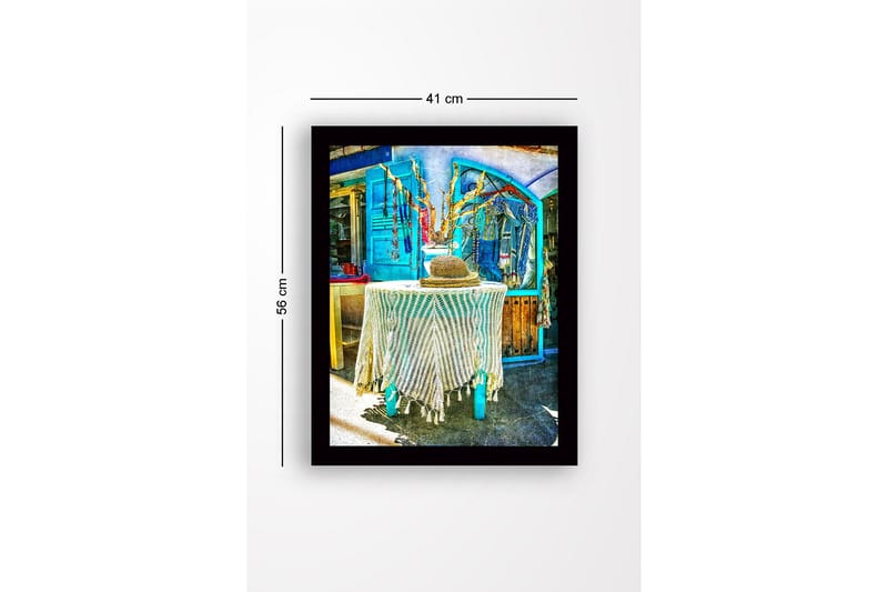 Tavla med Ram Flerfärgad - 41x56 cm - Inredning - Tavlor & konst