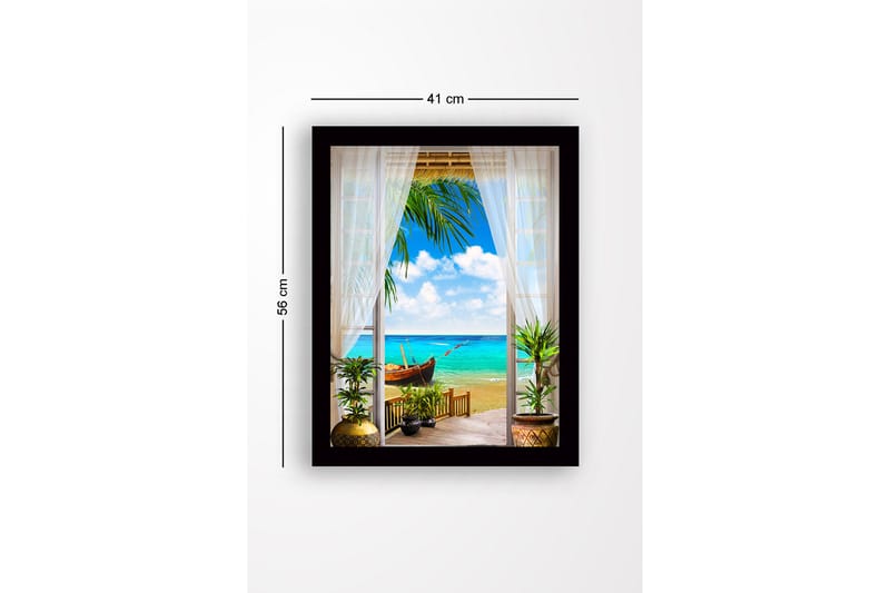 Tavla med Ram Flerfärgad - 41x56 cm - Inredning - Tavlor & konst