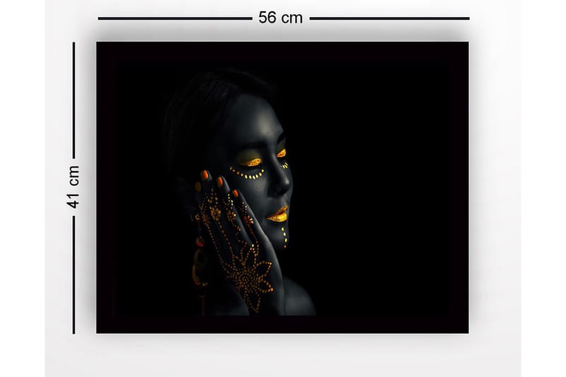 Tavla med Ram Flerfärgad - 41x56 cm - Inredning - Tavlor & konst