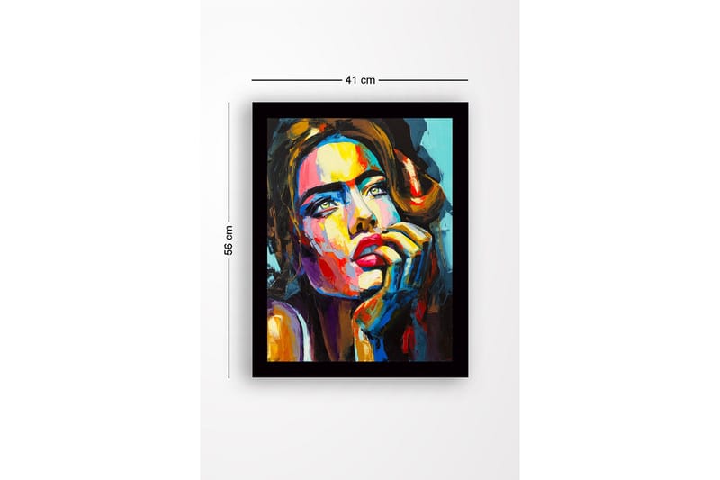 Tavla med Ram Flerfärgad - 41x56 cm - Inredning - Tavlor & konst