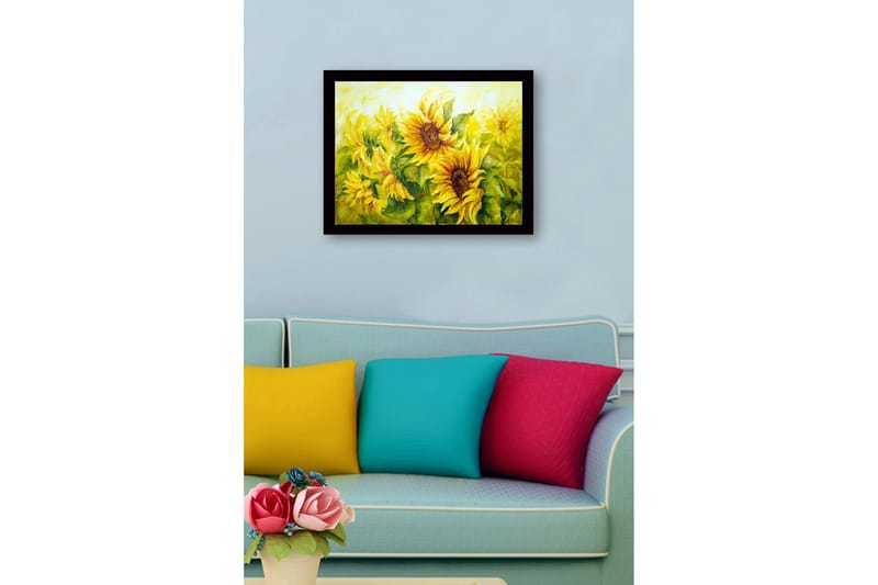 Tavla med Ram Flerfärgad - 41x56 cm - Inredning - Tavlor & konst