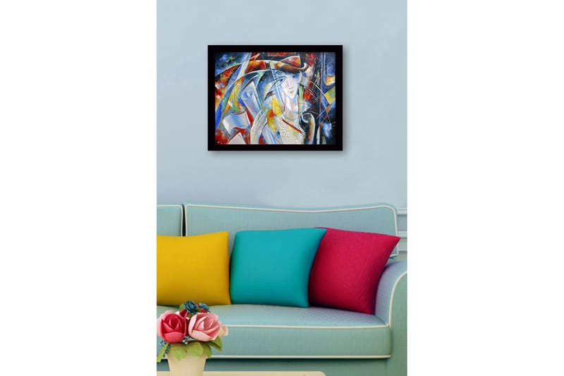 Tavla med Ram Flerfärgad - 41x56 cm - Inredning - Tavlor & konst