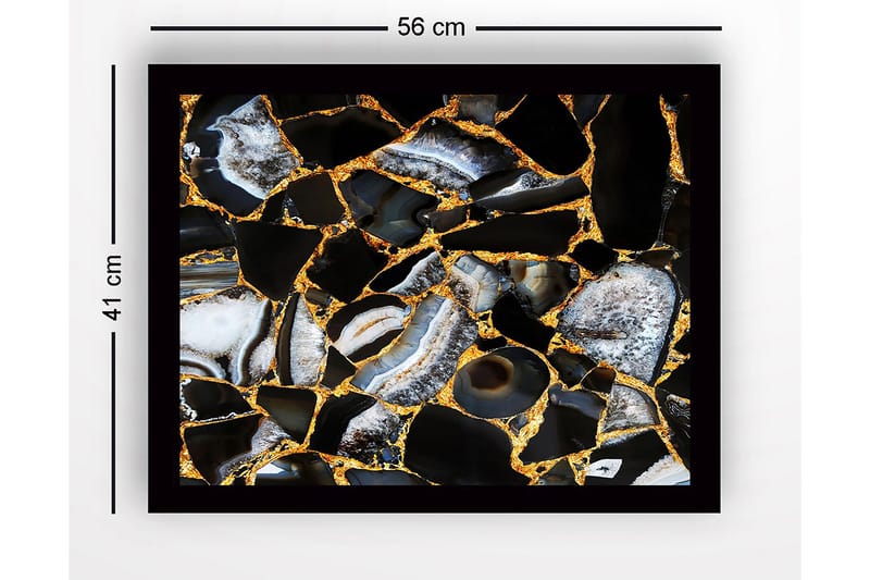 Tavla med Ram Flerfärgad - 41x56 cm - Inredning - Tavlor & konst