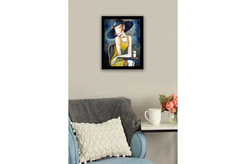 Tavla med Ram Flerfärgad - 41x56 cm - Inredning - Tavlor & konst