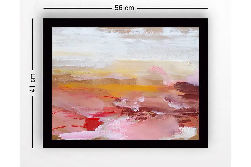 Tavla med Ram Flerfärgad - 41x56 cm - Inredning - Tavlor & konst