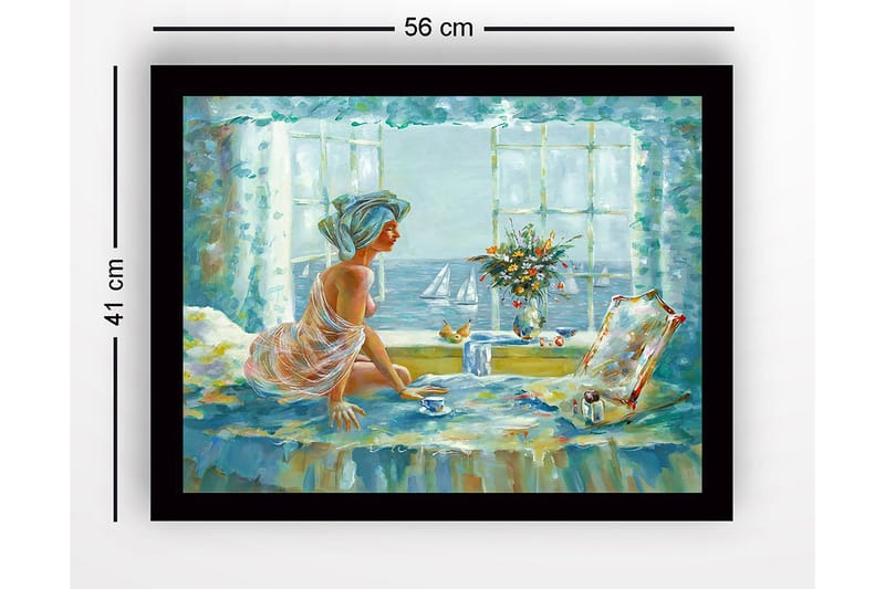 Tavla med Ram Flerfärgad - 41x56 cm - Inredning - Tavlor & konst