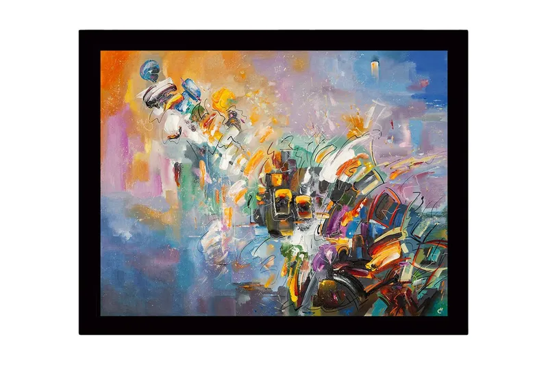 Tavla med Ram Flerfärgad, 41x56 cm