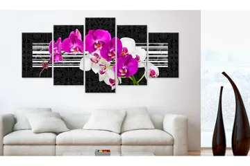 Tavla Modest Orchids 200x100 - Artgeist sp. z o. o. - Inredning - Tavlor & konst - Canvastavlor