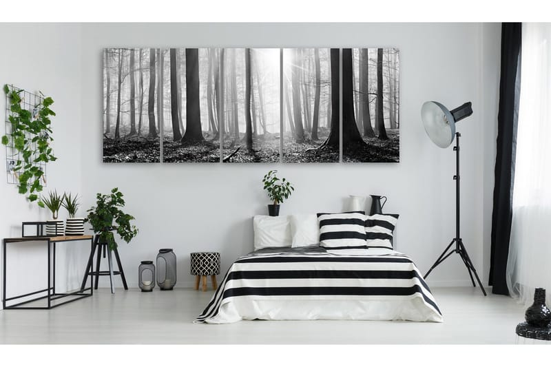 Tavla Monochrome Forest 200x80 - Artgeist sp. z o. o. - Inredning - Tavlor & konst - Canvastavlor