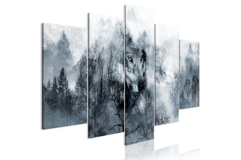 Tavla Mountain Predator 5 Parts Wide 200x100, Artgeist sp. z o. o.