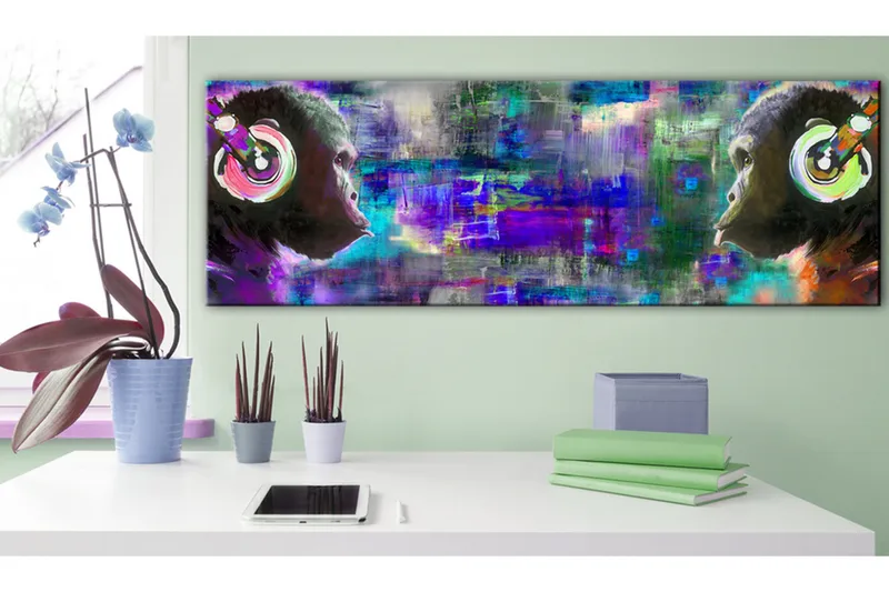 Tavla Musical Rivalry 120x40 cm - Inredning - Tavlor & konst - Canvastavlor