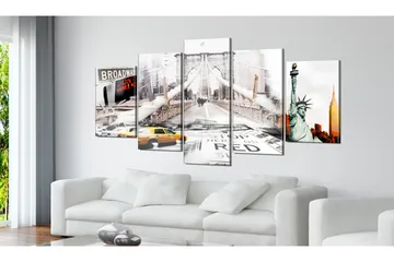 Tavla New York In The Fog 200x100 - Artgeist sp. z o. o. - Inredning - Tavlor & konst - Canvastavlor