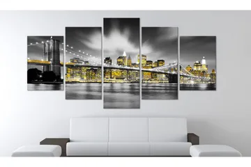 Tavla Nyc Amber Eyes 200x100 - Artgeist sp. z o. o. - Inredning - Tavlor & konst - Canvastavlor