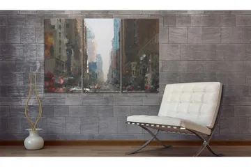 Tavla Rainy City Behind The Glass 60x40 - Artgeist sp. z o. o. - Inredning - Tavlor & konst - Canvastavlor