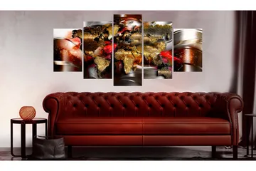Tavla Ruby Ribbon 200x100 - Artgeist sp. z o. o. - Inredning - Tavlor & konst - Canvastavlor